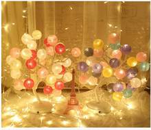 Bola de algodón con luces Led de decoración, lámparas de mesa para dormitorio, ambiente, luces de escritorio, 45CM, 32 luces, regalos de cumpleaños 2024 - compra barato