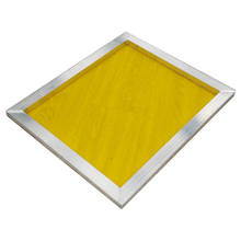 1 шт., многоразовая алюминиевая сетка для трафаретной печати ABSF 120T 27x39 см с 300Tpi желтой сеткой для изготовления трафарета 2024 - купить недорого
