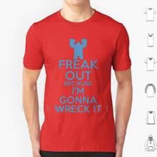 Freak Out Because I'm Gonna Wreck It T Shirt DIY Cotton Big Size S-6xl Fix It Felix Wreck It Ralph Animation Animation 2024 - buy cheap