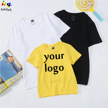 Customized/designed LOGO T-shirts with your logo printed on summer casual shirts for men and women, family suits/team tops 2024 - buy cheap