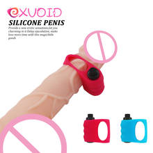 EXVOID кольцо-вибратор на пенис эрекция Задержка эякуляции силиконовое кольцо для пениса секс-игрушки для мужчин секс-шоп товары для взрослых 2024 - купить недорого