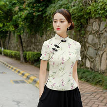 Chinese Tops women clothing Camisa China Mujer Modern Chinese Style cheongsam Blouse Retro Qipao Shirt Traditional Clothing Tops 2024 - buy cheap