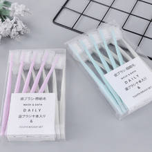 10Pcs Nano Ultra Oral With Sheath Bamboo Charcoal Toothbrush For Adults Children Soft Family Pack Dropshipping 2024 - buy cheap