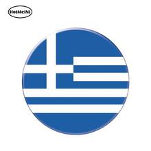 HotMeiNi 13cm x 13cm Auto Moto Bike Suitcase Laptop Flag Round Greece Decal Reflective Car Sticker Waterproof 3D Car Styling 2024 - buy cheap