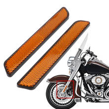 Reflector de horquilla delantera de plástico para motocicleta, deslizadores de pierna inferior para Harley Dyna Super Glide FXD Sportster 883 1200 XL, 2 uds. 2024 - compra barato