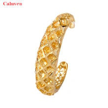 1 pçs por atacado etíope ouro cor da noiva pulseiras para mulheres dubai pulseira & bangle árabe africano luxo jóias presente 2024 - compre barato