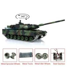 US Stock Heng Long 1/16 TK7.0 Upgraded  3889 Metal Ver German Leopard2A6 RC Tank 2024 - buy cheap