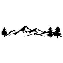 Black/Sliver Interesting Tree Mountain Car Decor Forest Sticker Auto Decal For  Camper Offroad Car Styling Vinyl    C356 2024 - buy cheap