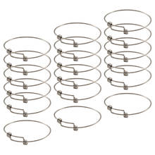 15pcs Adjustable 304 Stainless Steel Bangle Bracelet Cable Expandable Charm for Jewelry Making DIY Accessories Findings 2024 - buy cheap