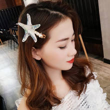 Hairpins Elegant Starfish Star Hair Clips For Lady Women Summer Beach Holiday Party Barrettes Hair Accessories Wholesale 2024 - buy cheap