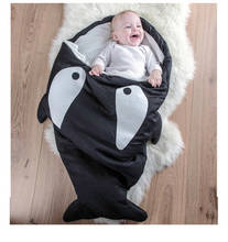 Autumn and winter baby shark sleeping bag maternal and child supplies baby quilt children’s anti-kick quilt Baby sleeping bag 2024 - buy cheap