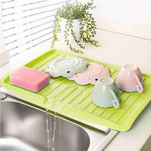 Plastic sink countertop drain container multi-function drain storage rack kitchen storage drain board 2024 - buy cheap