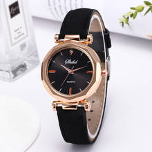Hot Fast Fashion Women Leather Casual Watch Luxury Analog Quartz Crystal Wristwatch Quartz Wrist Watches Women Valentine Gift#Q 2024 - buy cheap