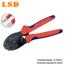 Crimping Pliers 10 16 25 35mm2 Tube Terminal Connector Crimper LY-1035GF Wire-end Ferrules 220mm Clamp Hand Tools 2024 - buy cheap
