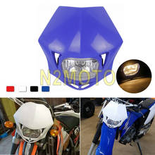 Universal Blue Motorcycle Off Road Headlight For Yamaha Honda WR 450 250 YZ TTR Enduro Supermoto Dirt Bike Motocross Head Light 2024 - buy cheap