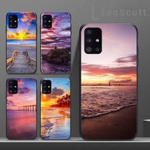 Sunset view of Bali Phone Case For Samsung A40 A31 A50 A51 A71 A20E A20S S8 S9 S10 S20 Plus note 20 ultra 2024 - buy cheap