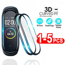 3D Protective Glass for Xiaomi mi band 5 film on Mi band4 Smart Watchband 4 Full Cover Soft Screen Protector miband4 Glass Film 2024 - buy cheap