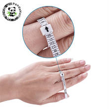 Calibrador de anillo blanco de 10 Uds., cinturón de medición de dedo de plástico US 1-17 para medición de joyería, 11,5x0,5x0,15 cm 2024 - compra barato