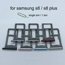 SIM Card Slot Adapter For Samsung Galaxy S8 Plus G950 G950F G955 G955F Original Phone Housing Micro SD Card Tray Holder Drawer 2024 - buy cheap