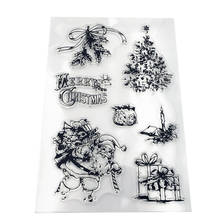 Vintage Father Christmas Clear Stamp Transparent Silicone Seal for DIY Scrapbooking Photo Album Decoration Craft Stamp Sheet 2024 - buy cheap