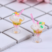 1pc Dollhouse Miniature Drink Ice Cream Cups Model Pretend Play Mini Food Fit Play House Toys Doll Accessories 2024 - buy cheap