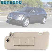 Carro esquerda motorista lado sun viseira bloco sombra para nissan murano 06-08 solar luz pára-sol escudo espelho 96401-cc22b 96401cc22b 2024 - compre barato