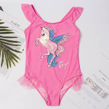 Bañador de unicornio de una pieza para niñas, traje de baño de encaje, Monokini de varios estilos, 2021 2024 - compra barato
