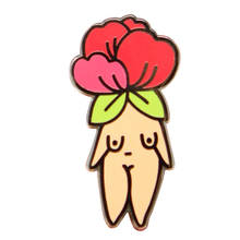 Феминистская эмалированная булавка цветок девушка-тело положительный девичник подарок феминистка искусство девушка сила искусство 2024 - купить недорого