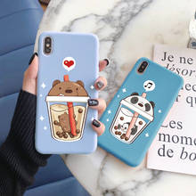 Cartoon Bear Case For iPhone 12 11 Pro MAX mini Phone Coque For iPhone 7 8 6 6S Plus Xs Max X XR 5 SE 2020 Candy Color Cover Bag 2024 - buy cheap