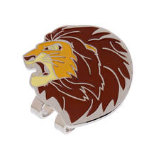 New Alloy Lion Head Golf Ball Marker with Magnetic Golf Hat Clip Golfer Gift 2024 - buy cheap