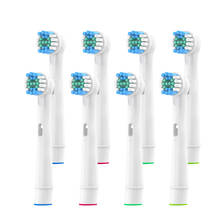 Oral-B-Refil de cabeçote de escova para escova de dentes elétrica, Fit Advance Power/Pro Saúde/Triumph/3D Excel/Vitality, limpeza precisa, 8 unidades 2024 - compre barato