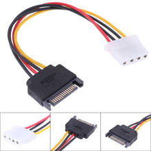 SATA TO IDE Power Cable 15 Pin SATA Male to Molex IDE 4 Pin Female Cable Adapter 2024 - buy cheap
