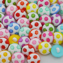 50pcs fashion mix colors cute football Baby/Kid's Backholes Sweing buttons PT71 2024 - buy cheap