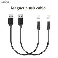 CANDYEIC Magnetic USB Cables For iPad Pro Air Mini Charger for iPhone 12 11 XR MAX 8Plus USB Phone Cables Fast Charging Wire 1M 2024 - buy cheap