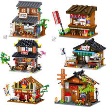 Bloques de construcción City Architecture Street View para niños, Mini bloques de construcción, casa japonesa, tienda, juguetes educativos para niños, regalo 2024 - compra barato