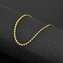 Puro 18k branco ouro pulseira au750 ouro feminino moda pulseira 15-18cm 2024 - compre barato