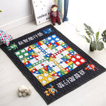 Ludo Play Mat Thickening of Folding The Game Carpet Blanket living room Mat Cartoon Child Kids Baby Boy outdoor Rug 150X200CM 2024 - buy cheap