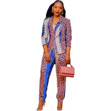 2 Piece Set Africa Clothes African Dashiki New Dashiki Fashion Suit Top And Trousers Super Elastic Party African Sets For Lady 2024 - buy cheap