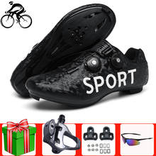 Nova estrada sapatos de ciclismo homem preto spd-sl esporte da bicicleta tênis mulher hombre profissional sapatos triathlon 2024 - compre barato