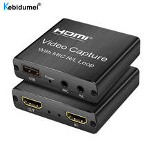 Tarjeta de captura de vídeo compatible con HDMI 4K 1080p, dispositivo de caja grabadora USB 2,0 para grabación de vídeo en vivo 2024 - compra barato