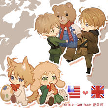 Figuras de acción de Axis Power Hetalia, soporte religioso de Harry Dover, placa de modelo de dibujos animados acrílica, decoración de escritorio de doble cara, juguetes, regalos de navidad 2024 - compra barato