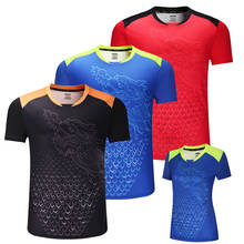 CHINA Dragon table tennis shirts Quick dry Badminton shirt Men/Women , Tennis t-shirts ,sports golf Polo shirt , pingpong shirt 2024 - buy cheap