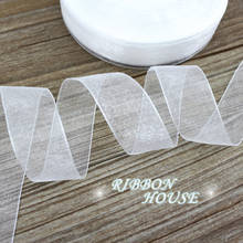 (50 yards/roll) 3/4'' (20mm) White Organza ribbons gift wrapping decoration Christmas ribbons 2024 - buy cheap