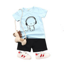 Summer Children Casual Clothes Suits Baby Boys Girls Cartoon T-Shirt Shorts 2Pcs/sets Toddler Cotton Clothing Infant Tracksuits 2024 - buy cheap