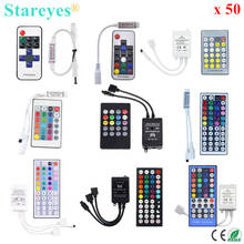 50 Pcs RGB RGBW Remote controller RF 11 17 Keys  IR 20 24 40 44 Key remote control music CCT dimmer for SMD5050 2835 LED Strip 2024 - buy cheap