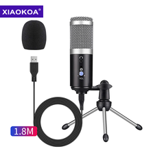 USB-микрофон XIAOKOA, профессиональный конденсаторный микрофон для ПК, ноутбука, записи, пения, игр, потокового видео 2024 - купить недорого