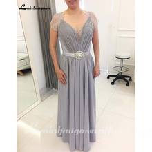 Plus Size Chiffon Mother of the Bride Dresses V Neckline With short Sleeves Wedding Guest Gowns Wedding Party Dresses 2024 - buy cheap