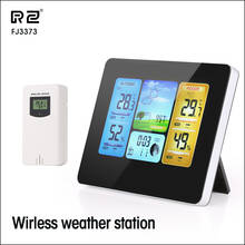 RZ Weather Station Wireless Indoor Outdoor Sensor Multifunction Thermometer Hygrometer Digital Alarm Clock Barometer Forecast 2024 - buy cheap