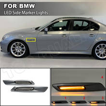 2 шт. для BMW E60 Sedan E61 Wagon E82 Coupe E88 E90 E91 E92 E93 2008-2010, Динамический светодиодный боковой маркер, указатель поворота, лампа указателя поворота 2024 - купить недорого