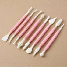 8PCS Plastic Cake Baking Clay Sculpting Set Wax Carving Pottery Tools Carving Sculpture Shaper Polymer Modeling Clay Kitchen Cut 2024 - buy cheap